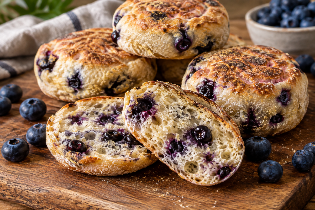 Sourdough English muffins