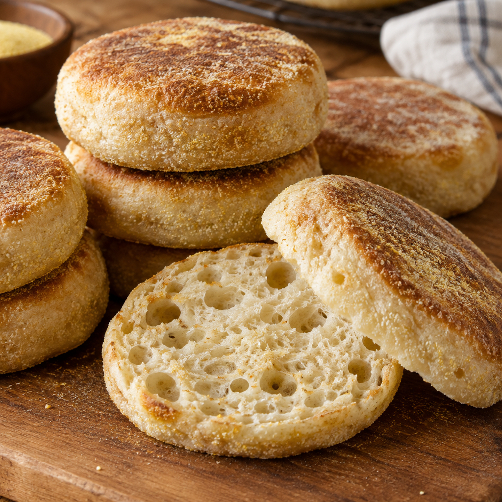 Sourdough English muffins